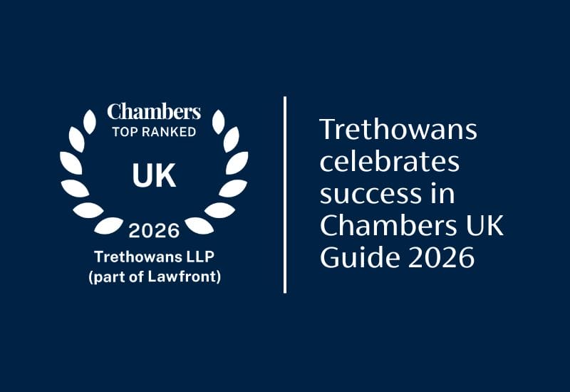 Trethowans celebrates success in Chambers UK Guide 2026