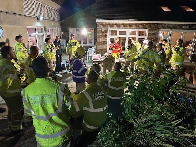 VIVID hosts live fire training exercise to support Hampshire and Isle of Wight Fire & Rescue Service