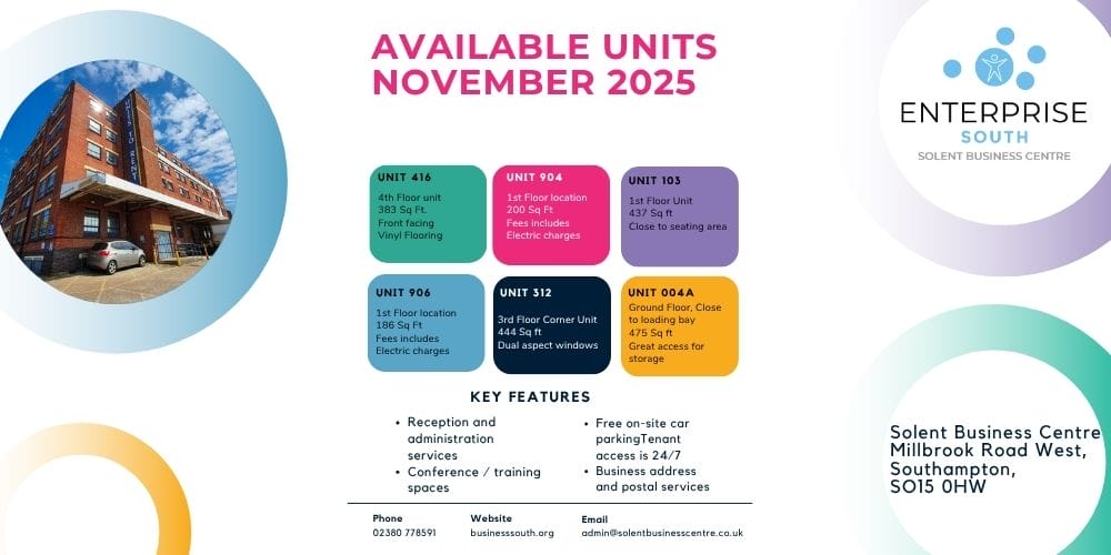 New units available at Solent Business Centre