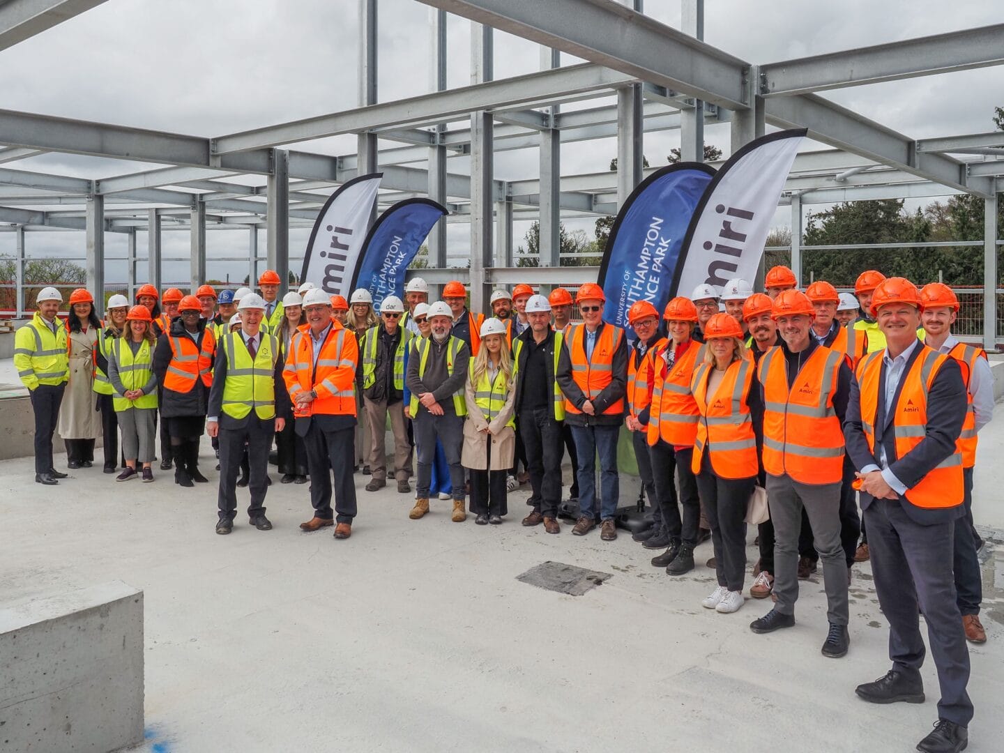 The University of Southampton Science Park Reaches Construction Milestone with Symbolic Topping Out Ceremony