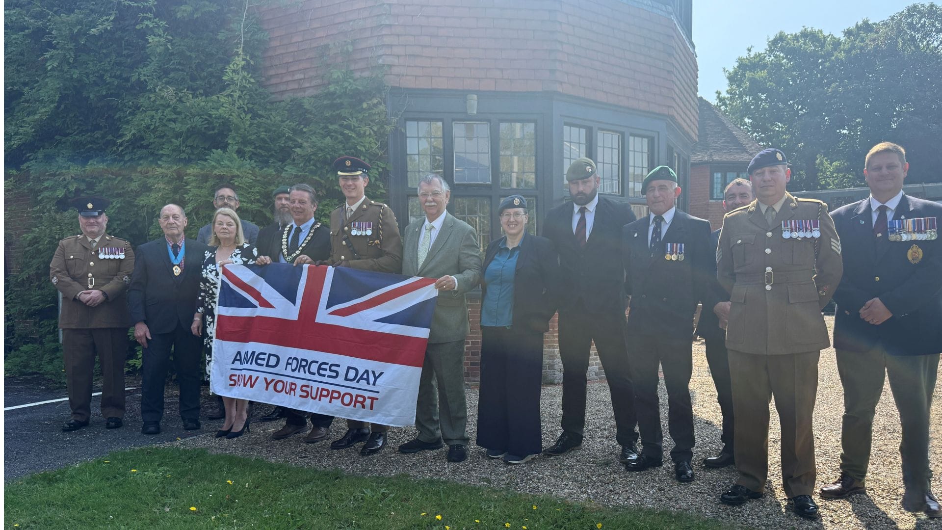 New Forest District Council raises Armed Forces Day flag