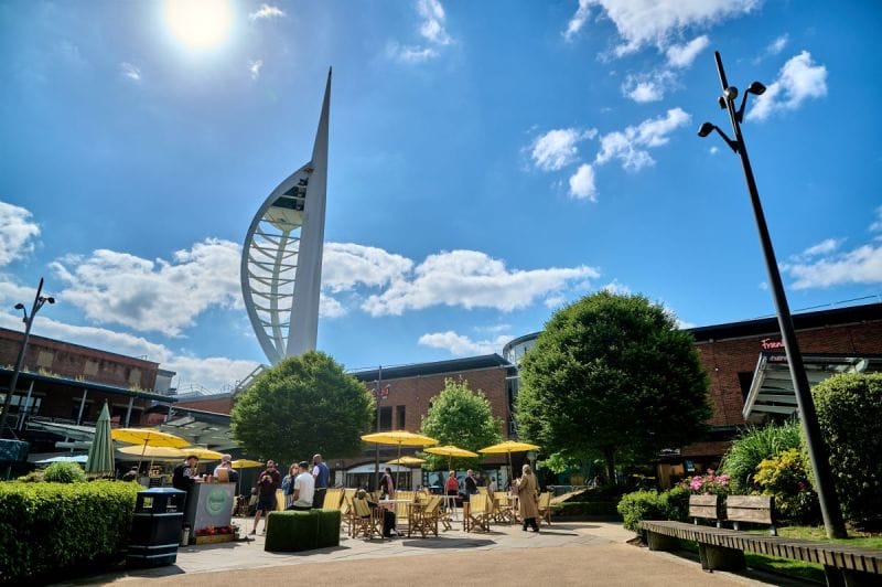 Gunwharf Quays contributes over £145m to the local economy