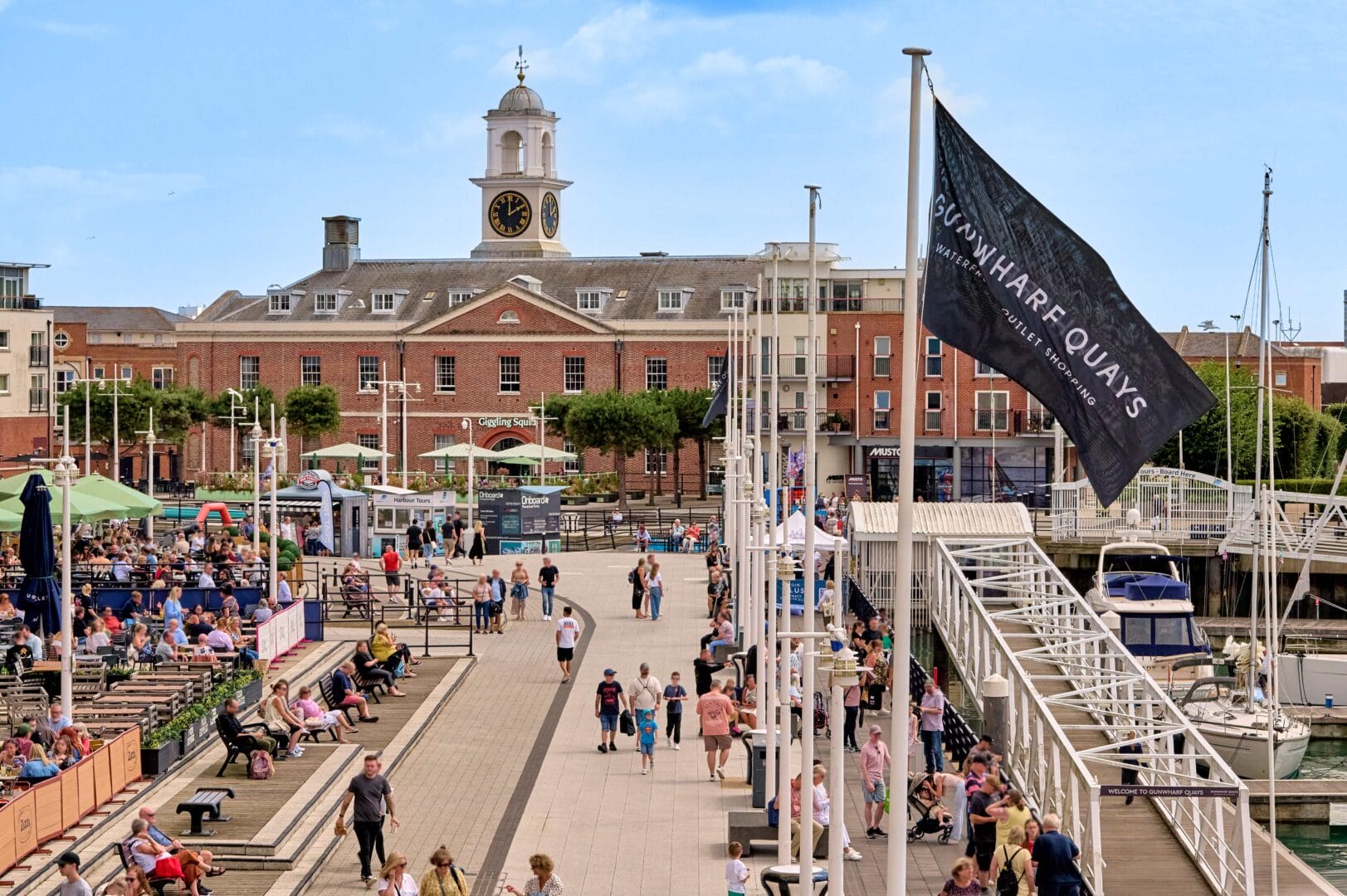 Gunwharf Quays contributes over £145m to the local economy