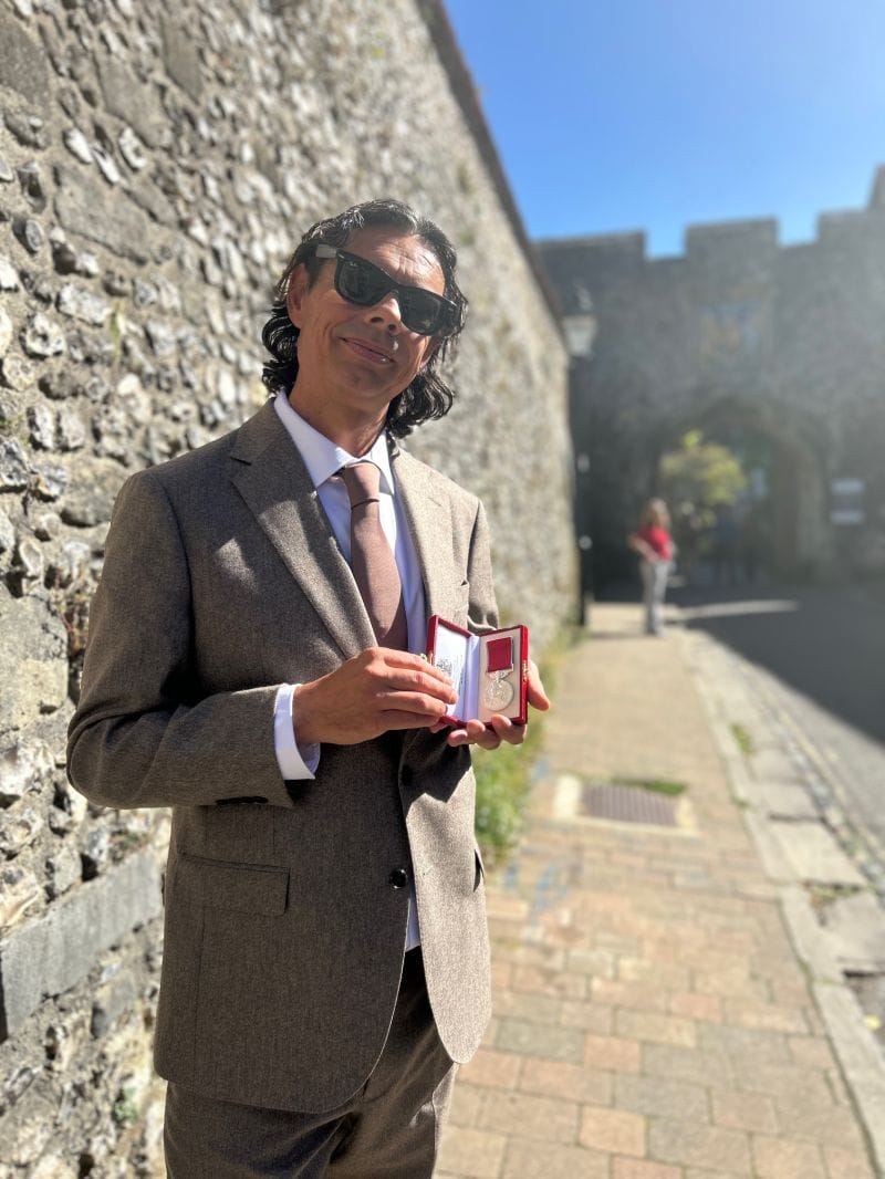 Daniel Crow, Director of ‘a space’ arts, awarded the British Empire Medal (BEM)