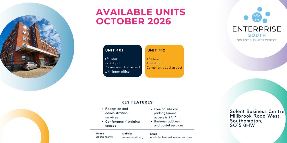 New units available at Solent Business Centre