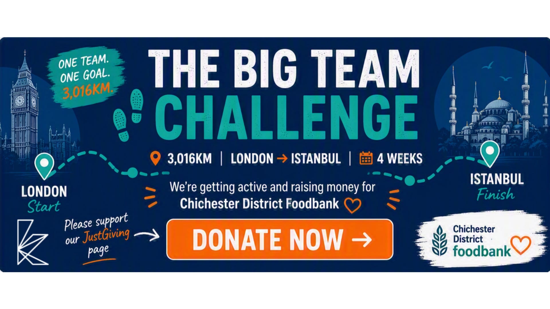 Kingsbridge Estates is raising money for Chichester District Foodbank