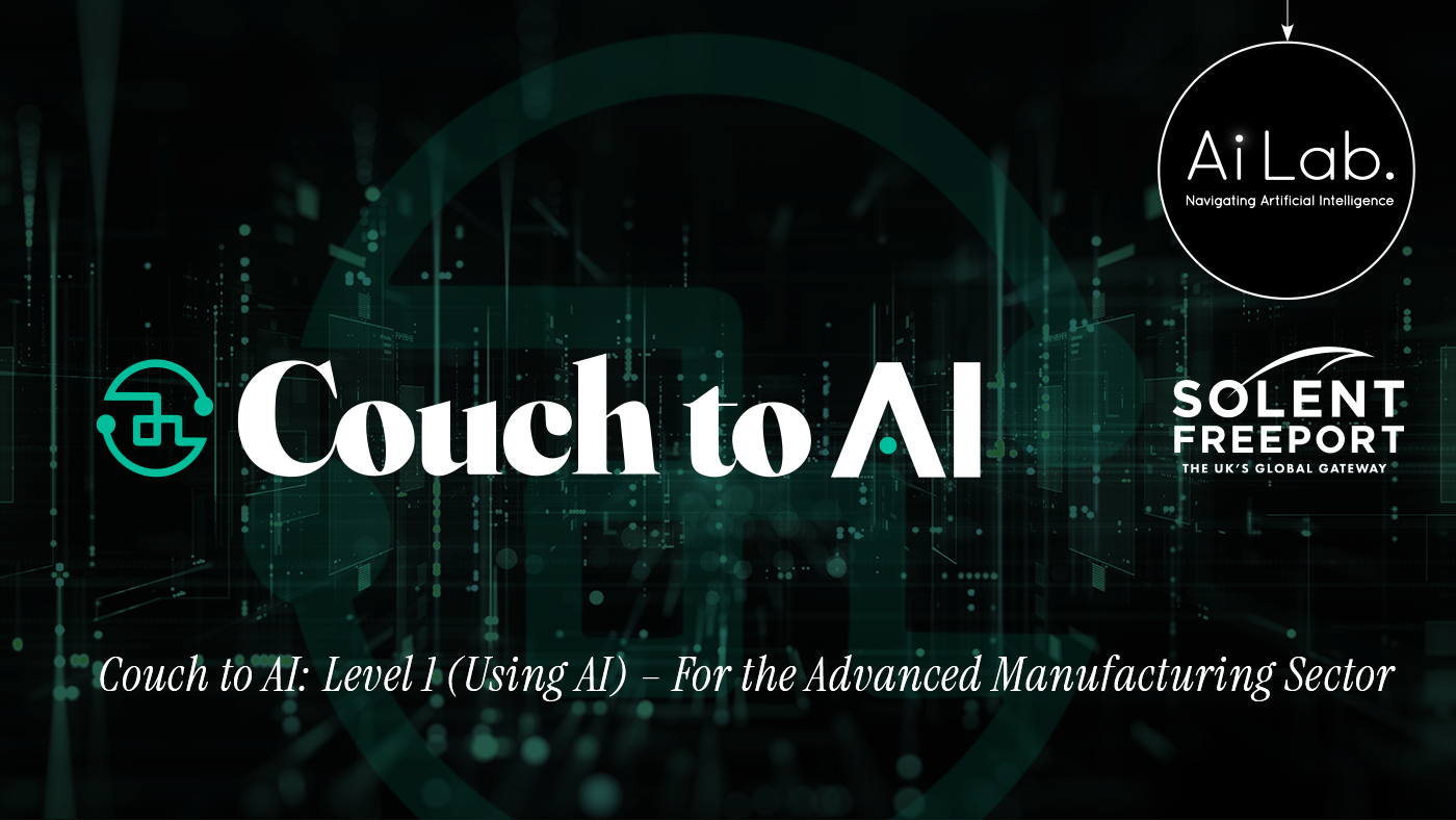 Solent Freeport brings 'Couch to AI' training to advanced manufacturing businesses across the Solent